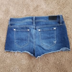 BEBE shorts cutoff rhinestone rivet short